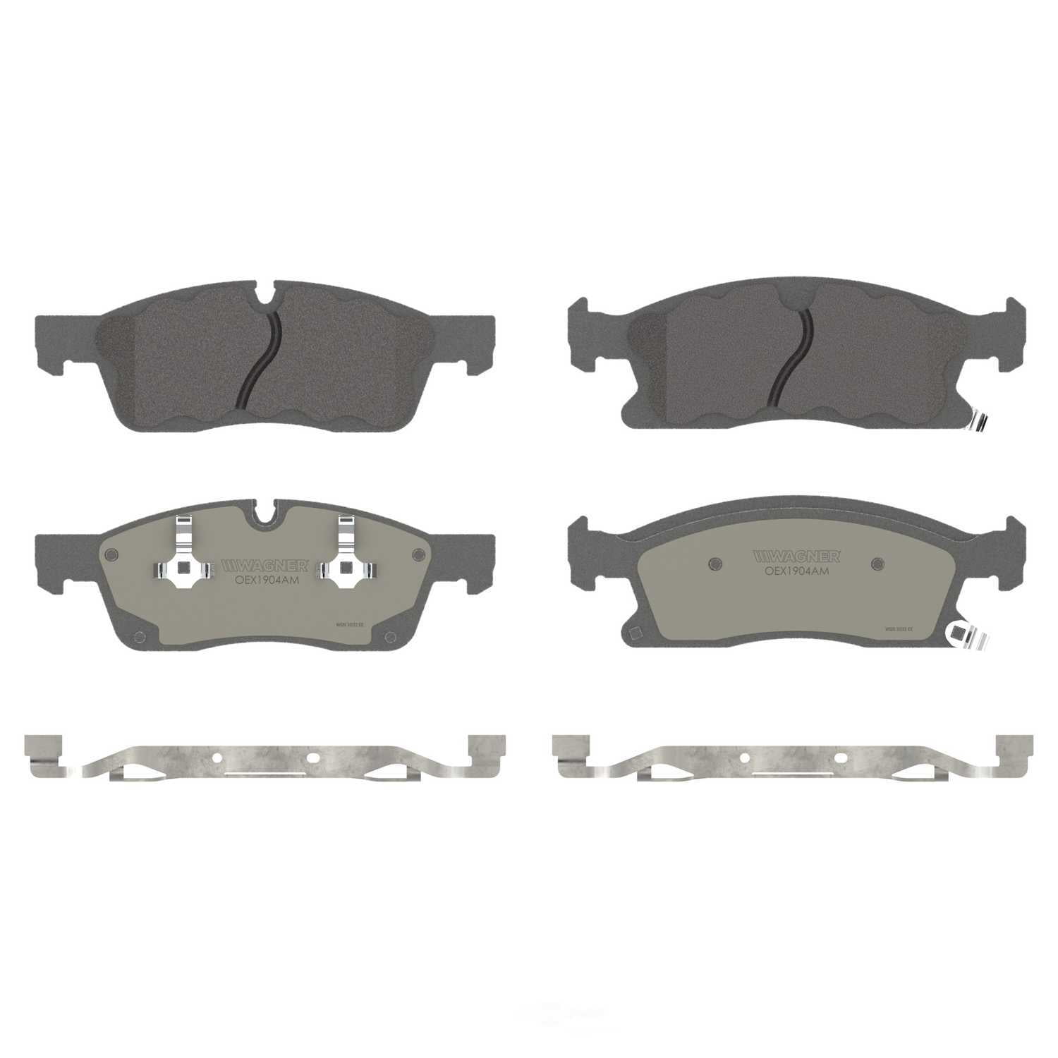 Wagner Brake OEX1904AM OEX Front Disc Brake Pad Set Premium Semi - Met