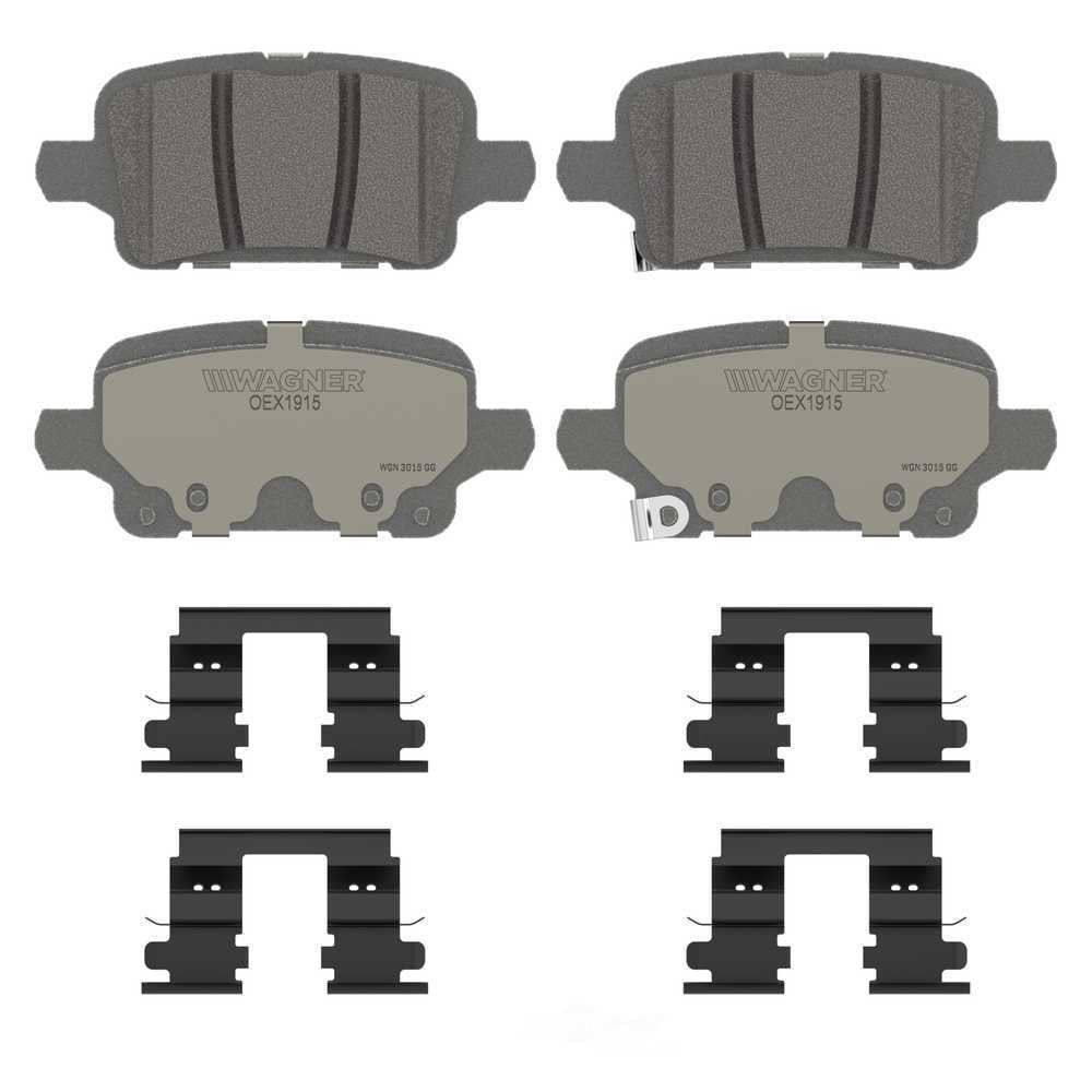 Wagner Brake OEX1915 OEX Rear Disc Brake Pad Set Premium Ceramic