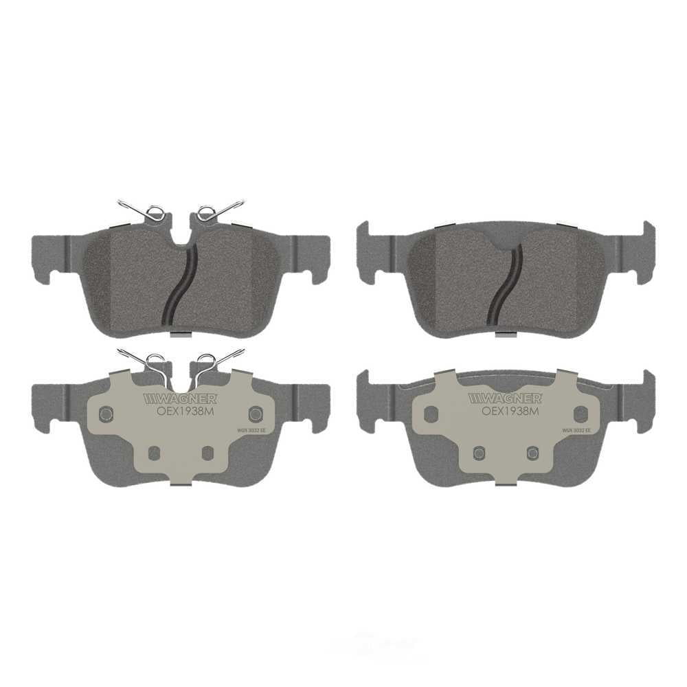 Wagner Brake OEX1938M OEX Rear Disc Brake Pad Set Premium Semi - Met