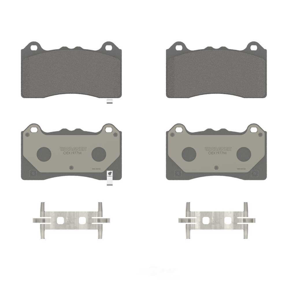 Wagner Brake OEX1977M OEX Front Disc Brake Pad Set Premium Semi - Met