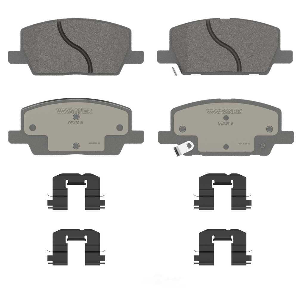 Wagner Brake OEX2019 OEX Front Disc Brake Pad Set Premium Ceramic