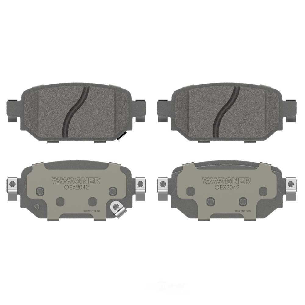 Wagner Brake OEX2042 OEX Rear Disc Brake Pad Set Premium Ceramic
