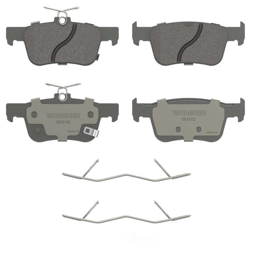Wagner Brake OEX2102 OEX Rear Disc Brake Pad Set Ceramic