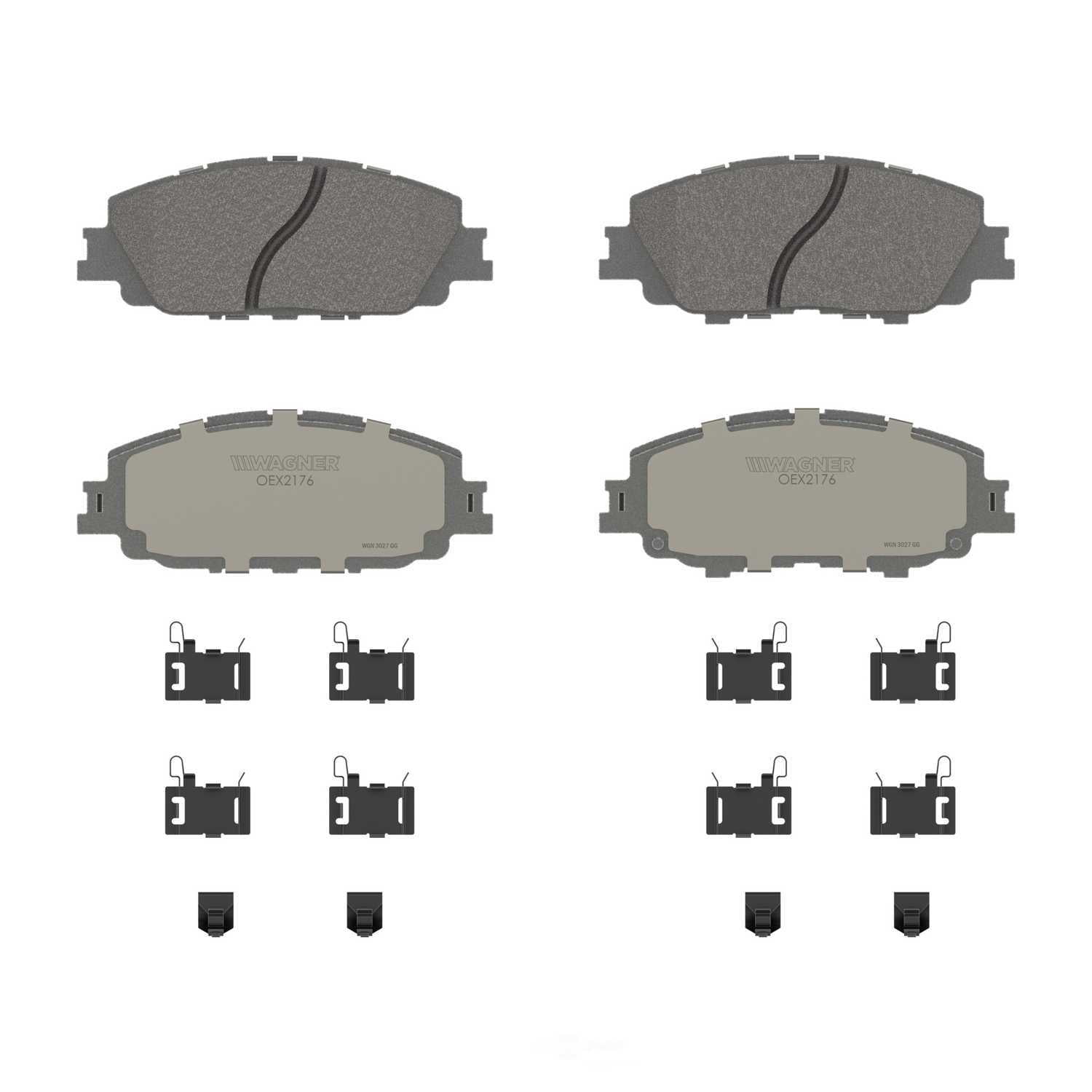 Wagner Brake OEX2176 OEX Front Disc Brake Pad Set Premium Ceramic