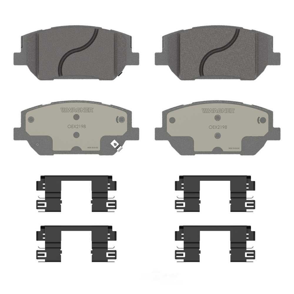 Wagner Brake OEX2198 OEX Front Disc Brake Pad Set Premium Ceramic
