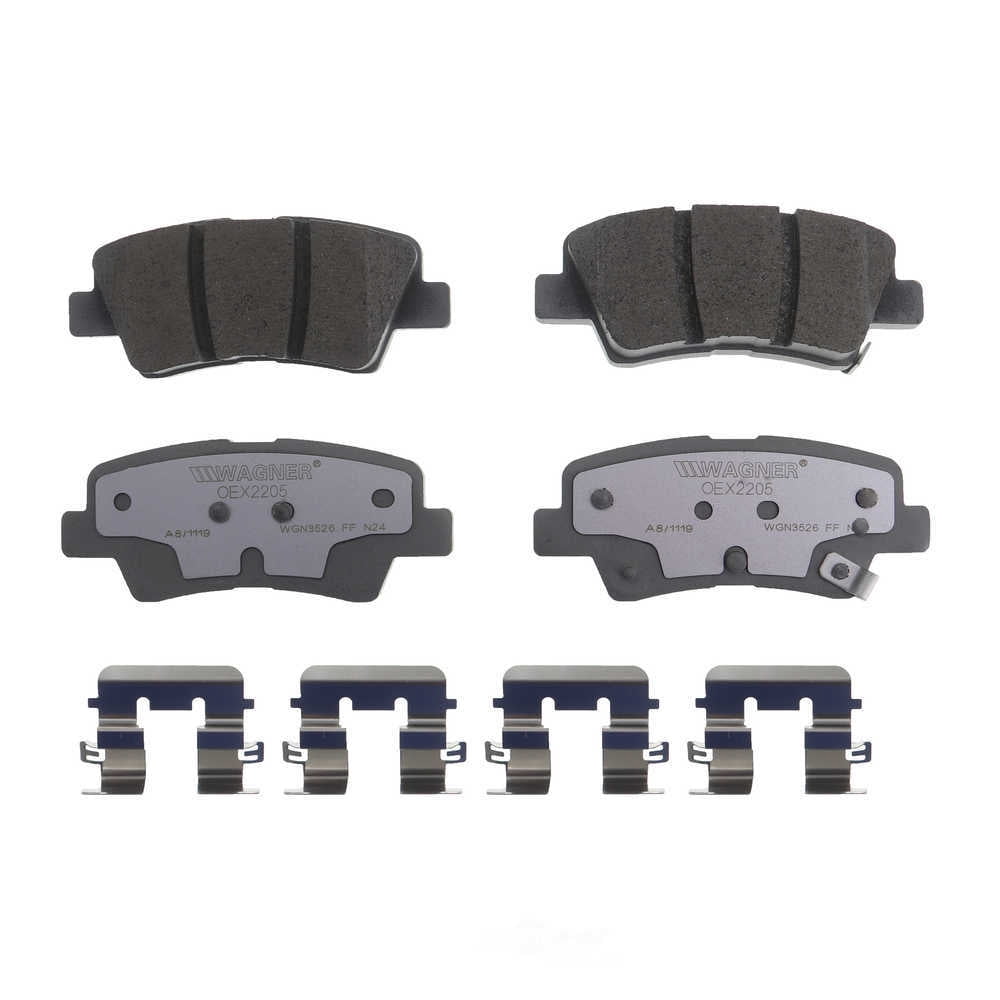 Wagner Brake OEX2205 OEX Rear Disc Brake Pad Set