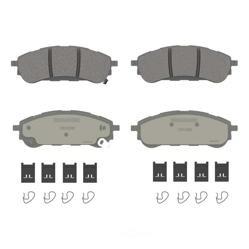 Wagner Brake OEX2208 OEX Rear Disc Brake Pad Set Premium Ceramic
