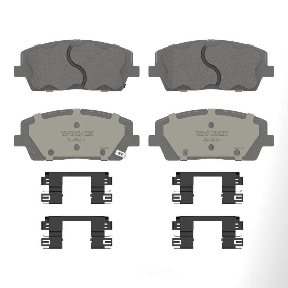 Wagner Brake OEX2215 OEX Front Disc Brake Pad Set Premium Ceramic