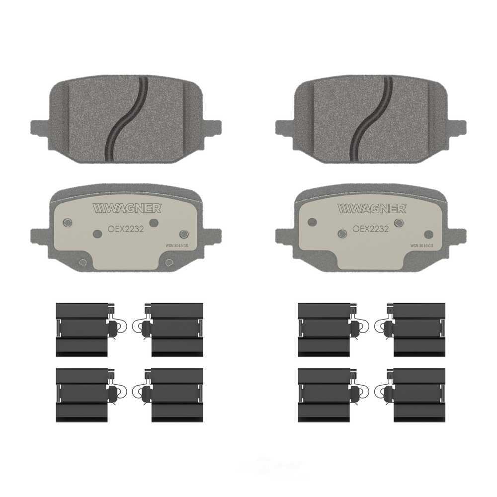Wagner Brake OEX2232 OEX Rear Disc Brake Pad Set Premium Ceramic