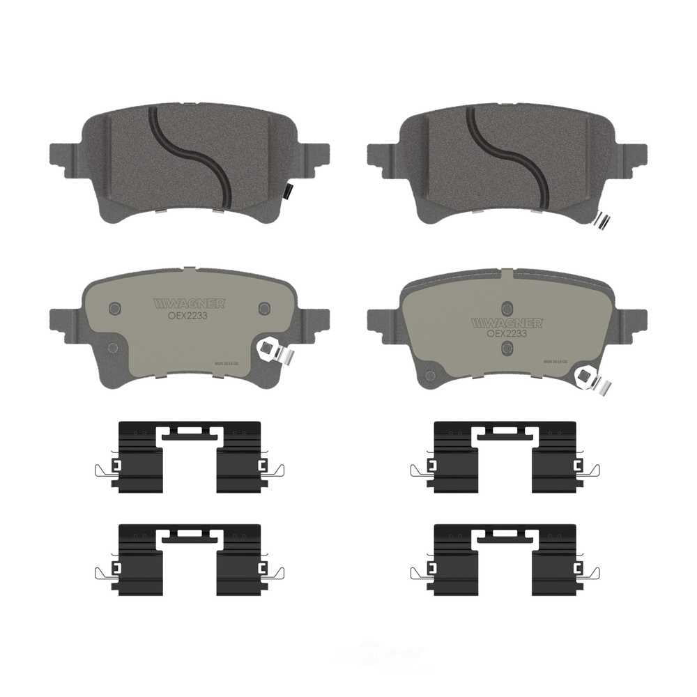 Wagner Brake OEX2233 OEX Rear Disc Brake Pad Set Premium Ceramic