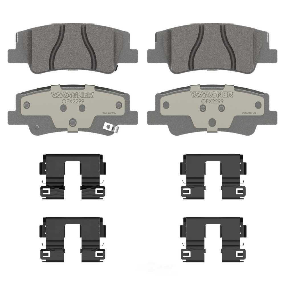 Wagner Brake OEX2299 OEX Rear Disc Brake Pad Set Premium Ceramic