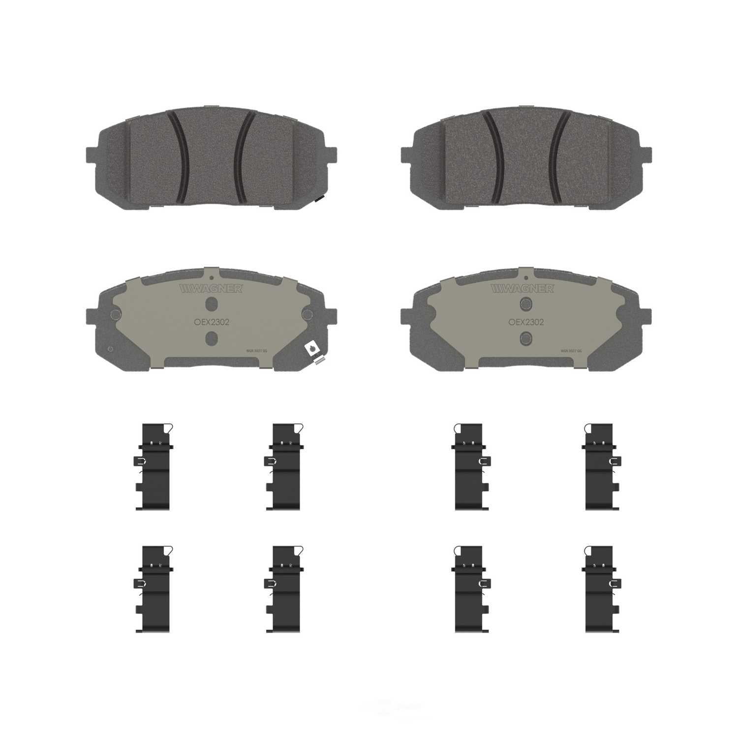 Wagner Brake OEX2302 OEX Front Disc Brake Pad Set Premium Ceramic
