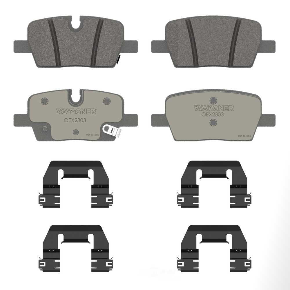 Wagner Brake OEX2303 OEX Rear Disc Brake Pad Set Premium Ceramic