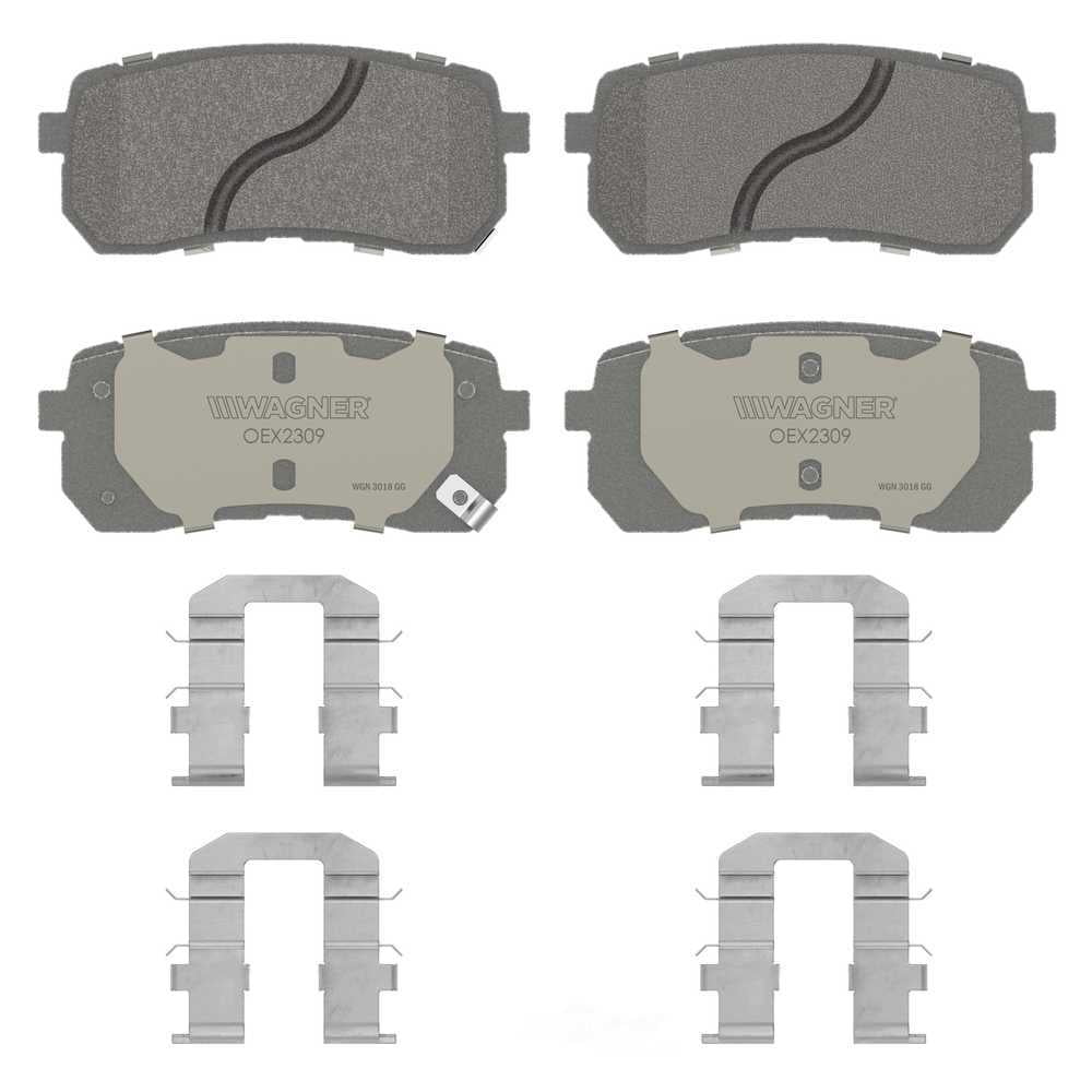 Wagner Brake OEX2309 OEX Rear Disc Brake Pad Set