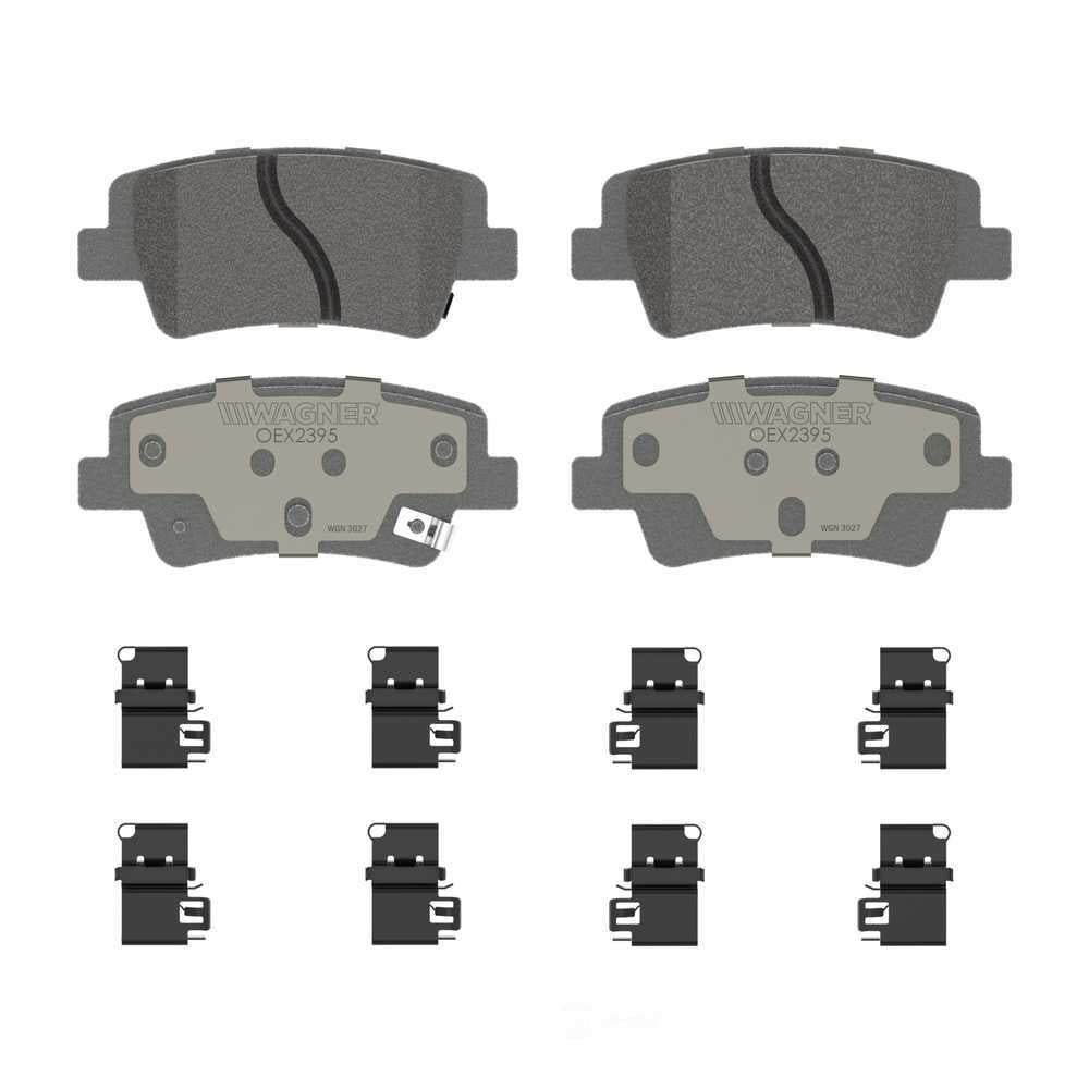 Wagner Brake OEX2395 OEX Rear Disc Brake Pad Set Premium Ceramic