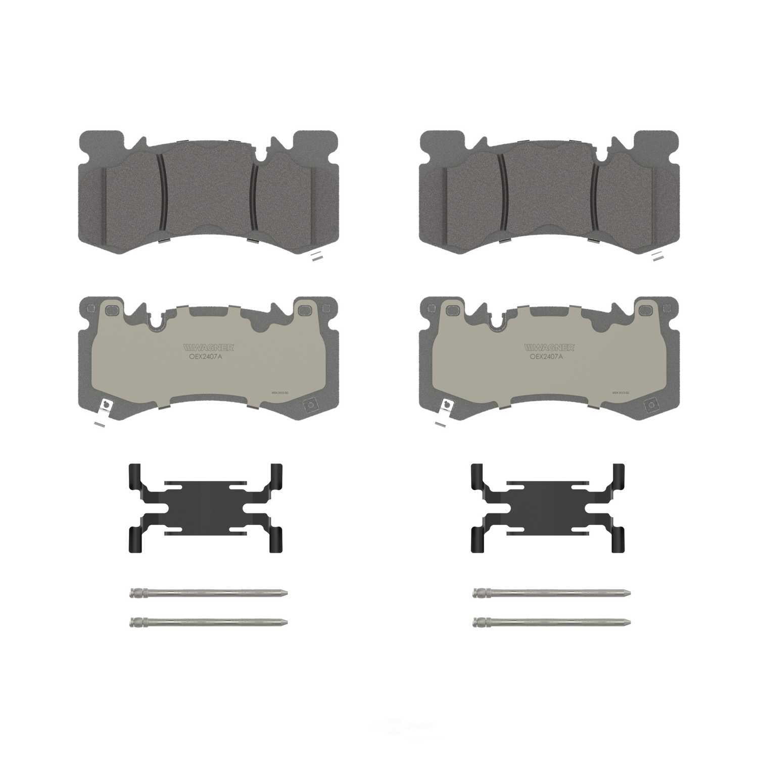 Wagner Brake OEX2407A OEX Front Disc Brake Pad Set Premium Ceramic