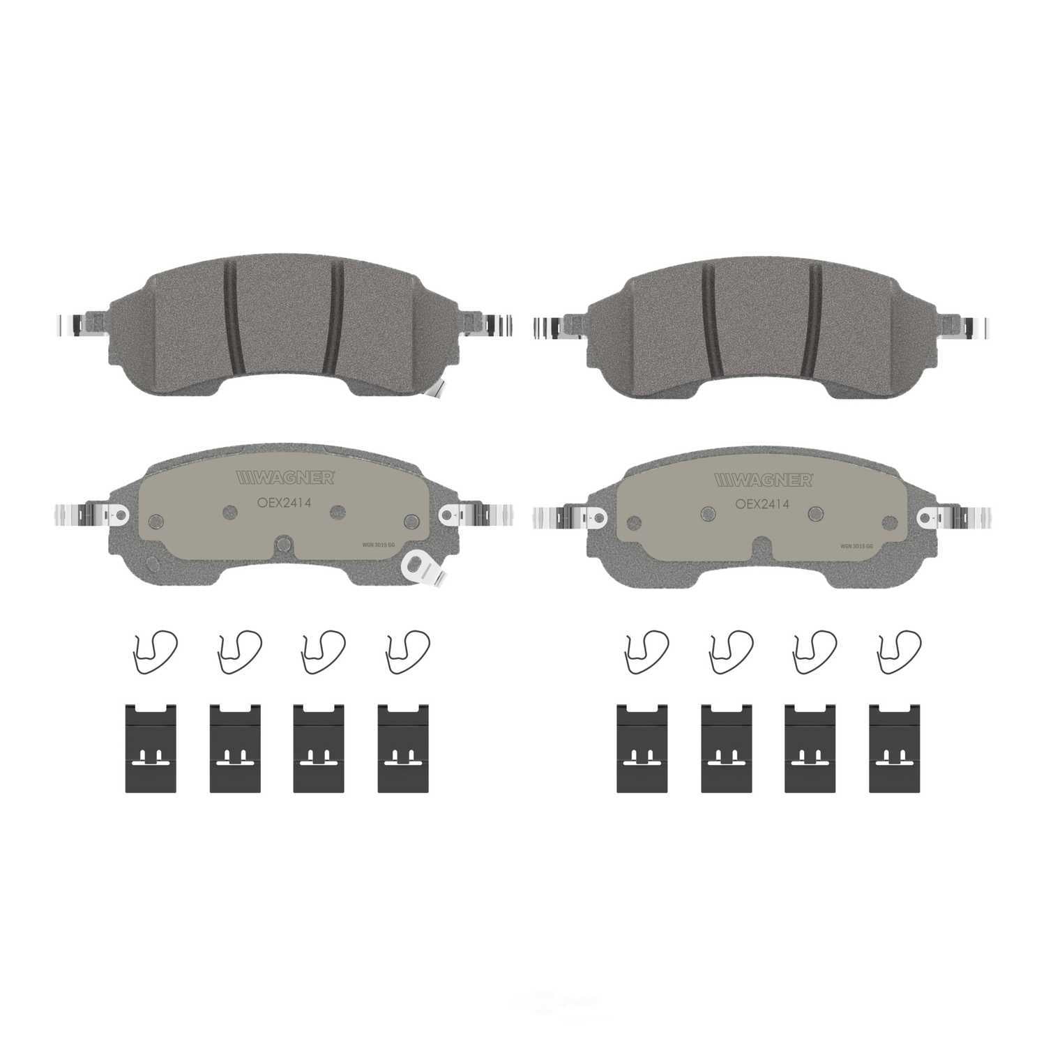 Wagner Brake OEX2414 OEX Rear Disc Brake Pad Set Premium Ceramic