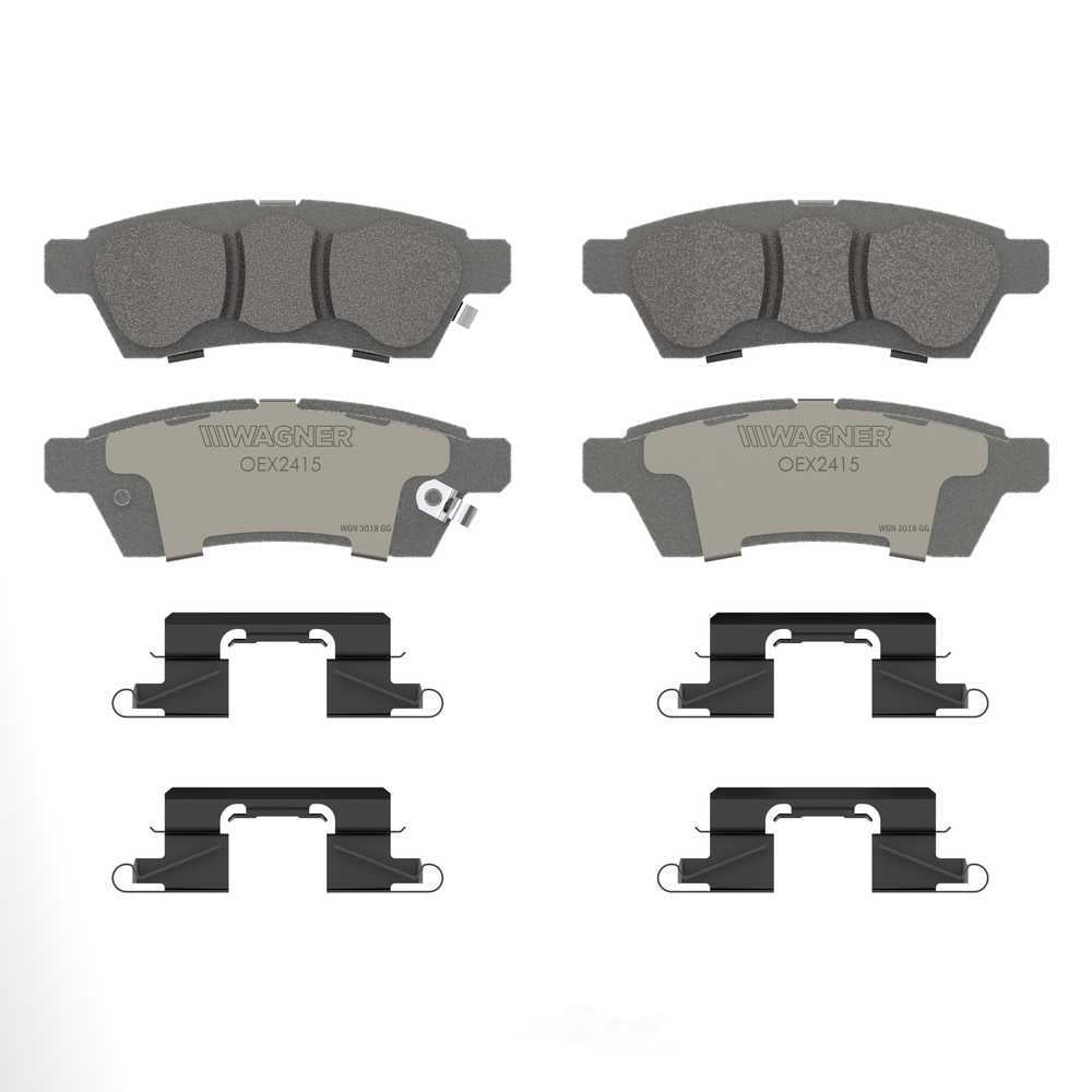 Wagner Brake OEX2415 OEX Rear Disc Brake Pad Set Premium Ceramic