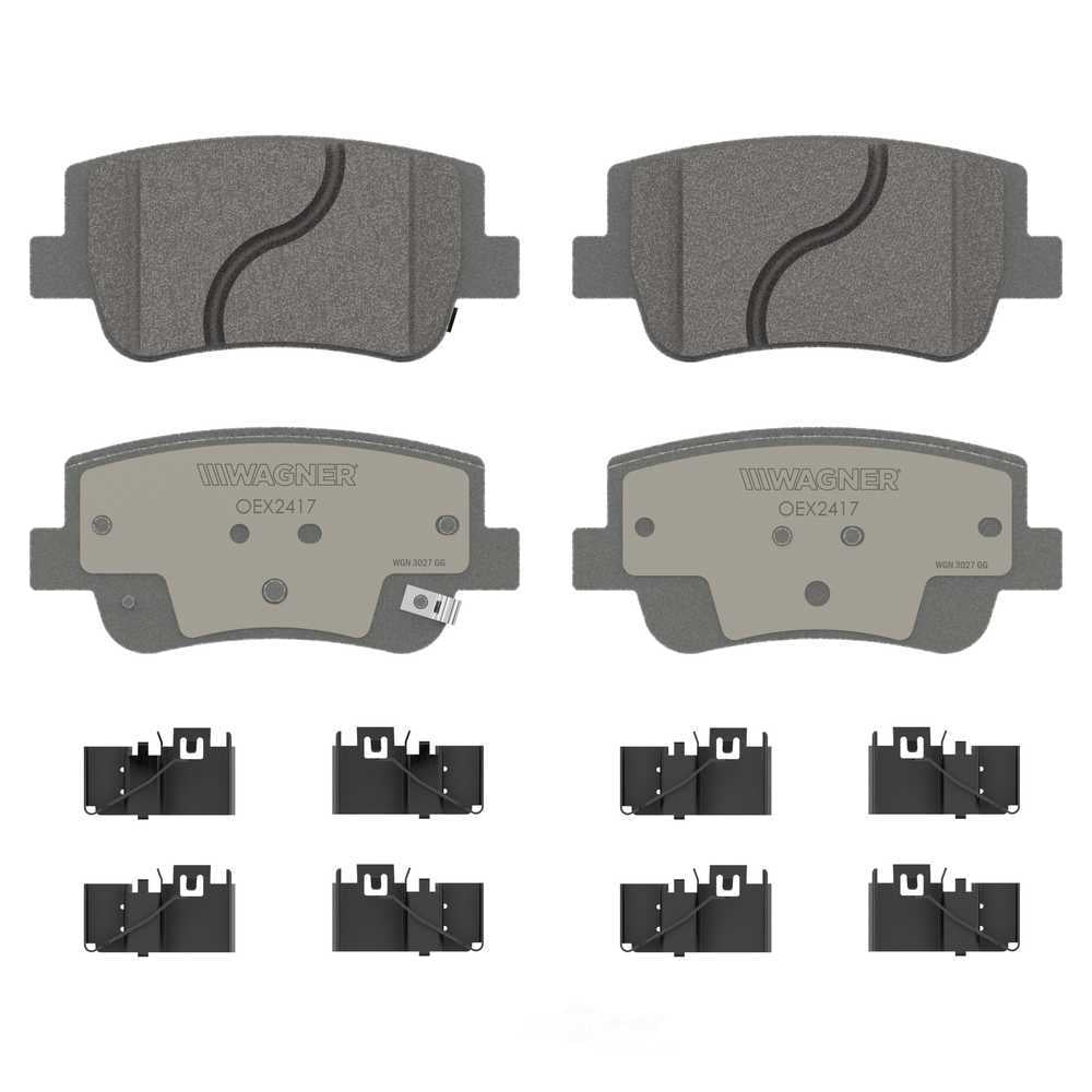 Wagner Brake OEX2417 OEX Rear Disc Brake Pad Set Premium Ceramic