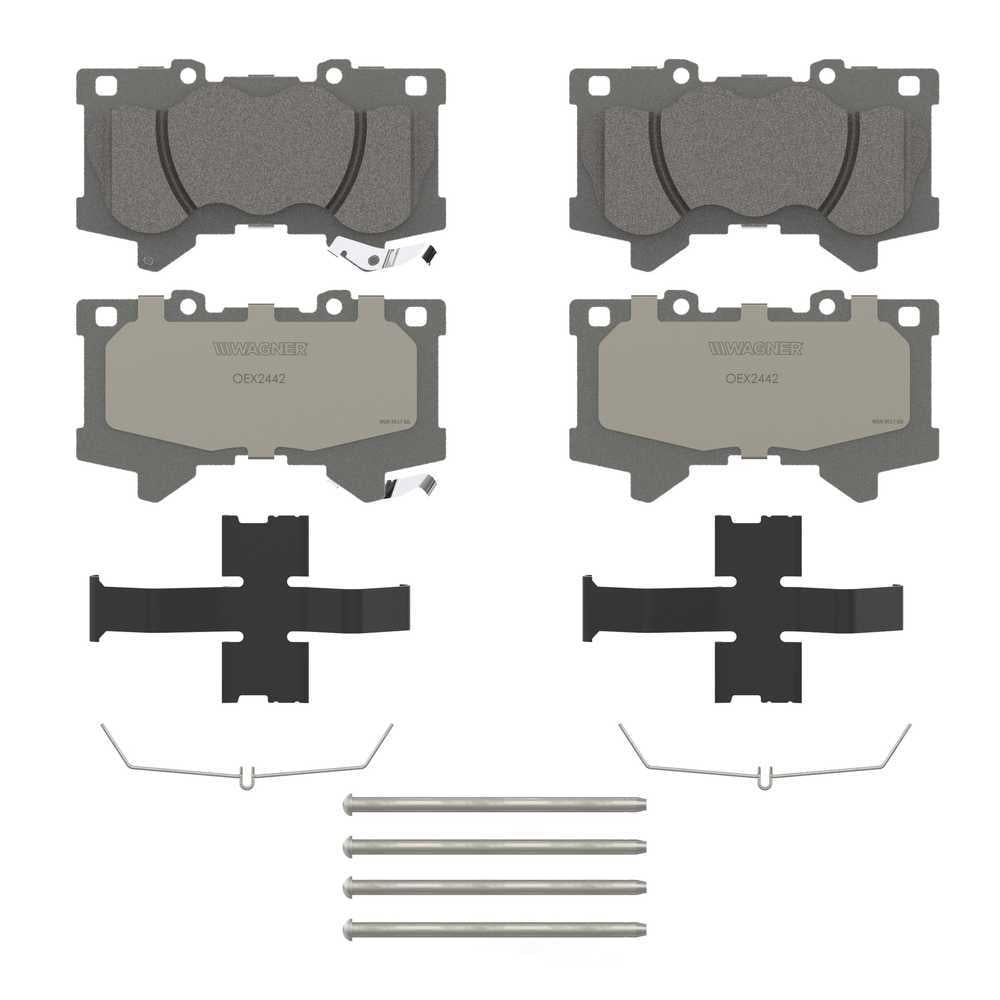 Wagner Brake OEX2442 OEX Front Disc Brake Pad Set Premium Ceramic