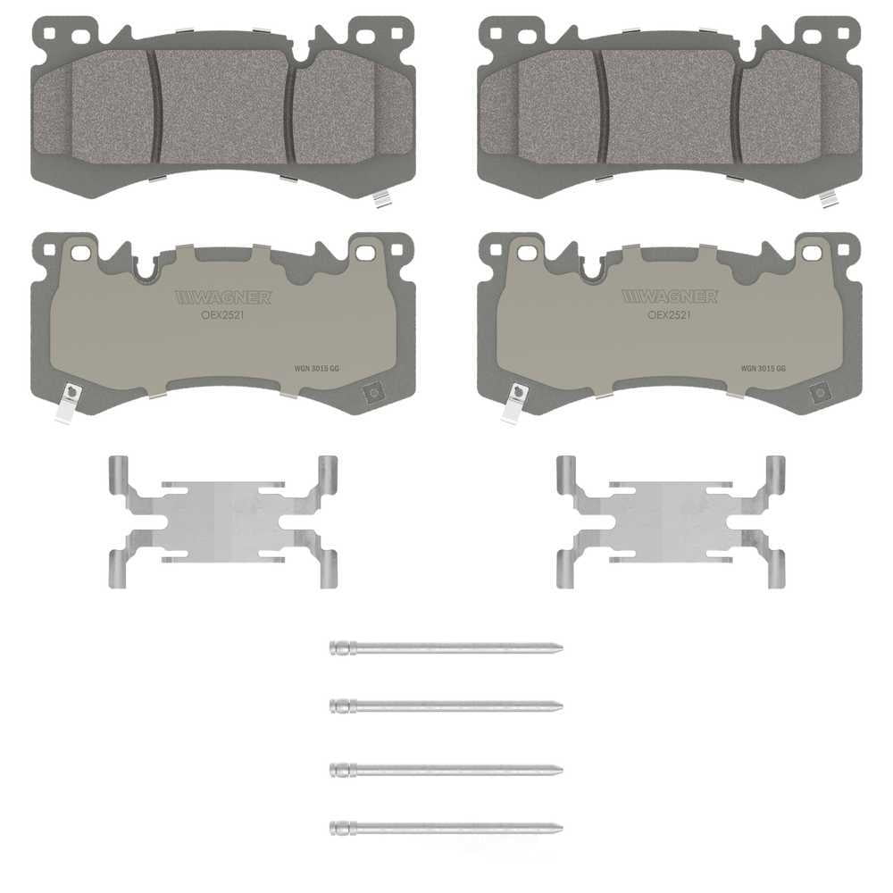 Wagner Brake OEX2521 OEX Front Disc Brake Pad Set Premium Ceramic