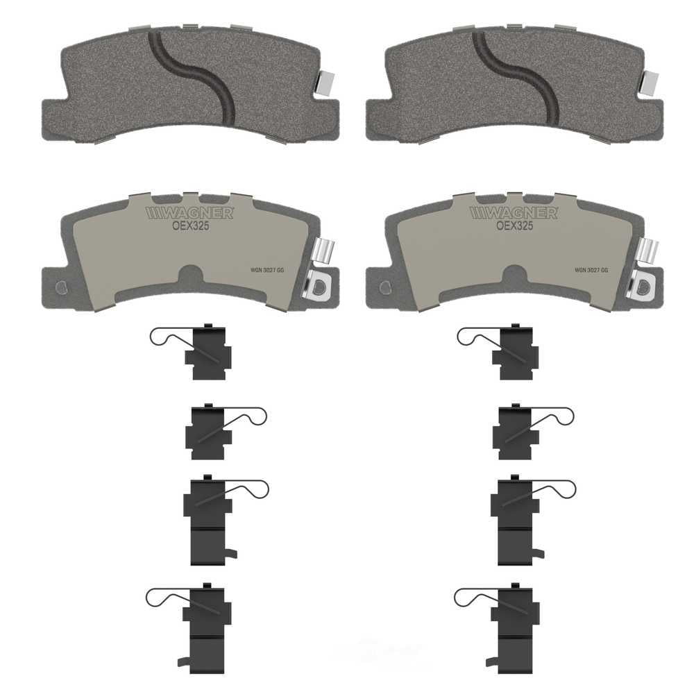 Wagner Brake OEX325 OEX Rear Disc Brake Pad Set Premium Ceramic
