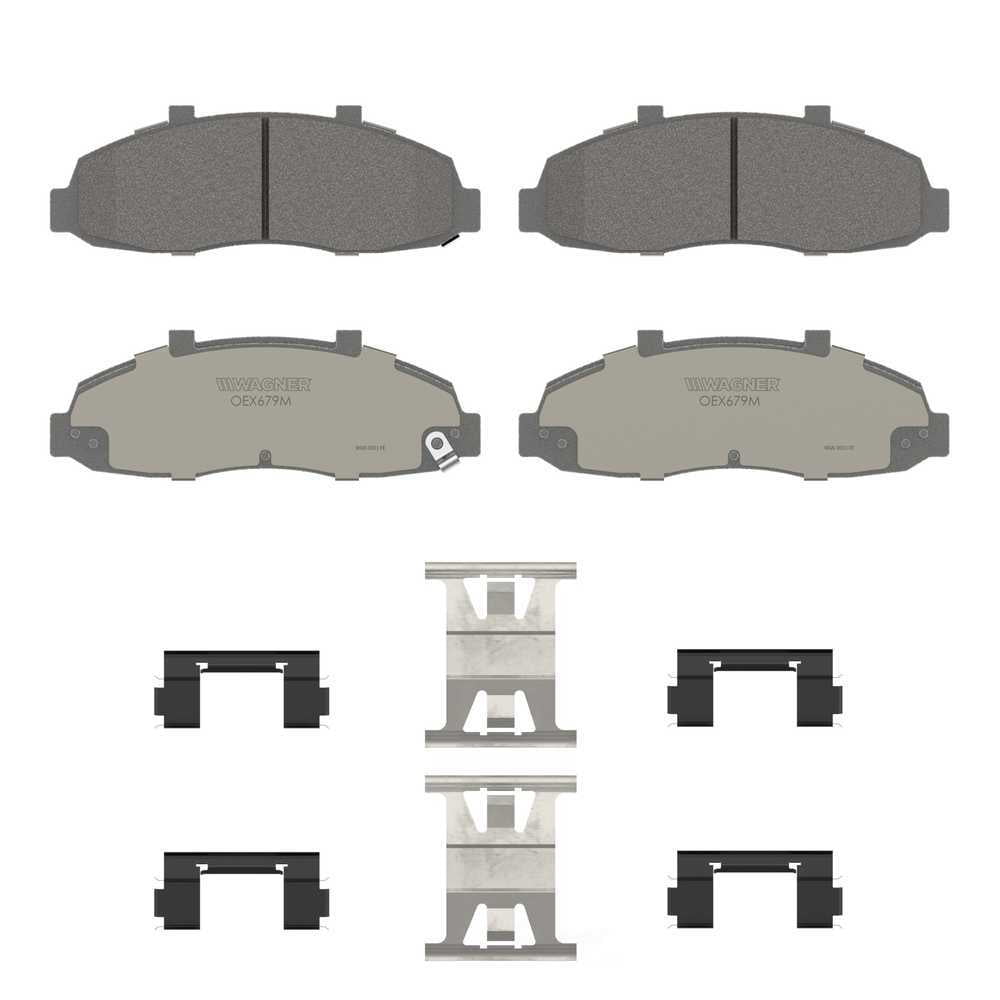 Wagner Brake OEX679M OEX Front Disc Brake Pad Set Premium Ceramic