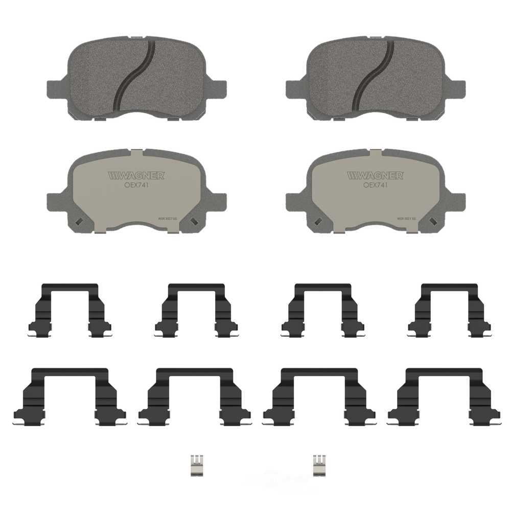 Wagner Brake OEX741 OEX Front Disc Brake Pad Set Premium Ceramic