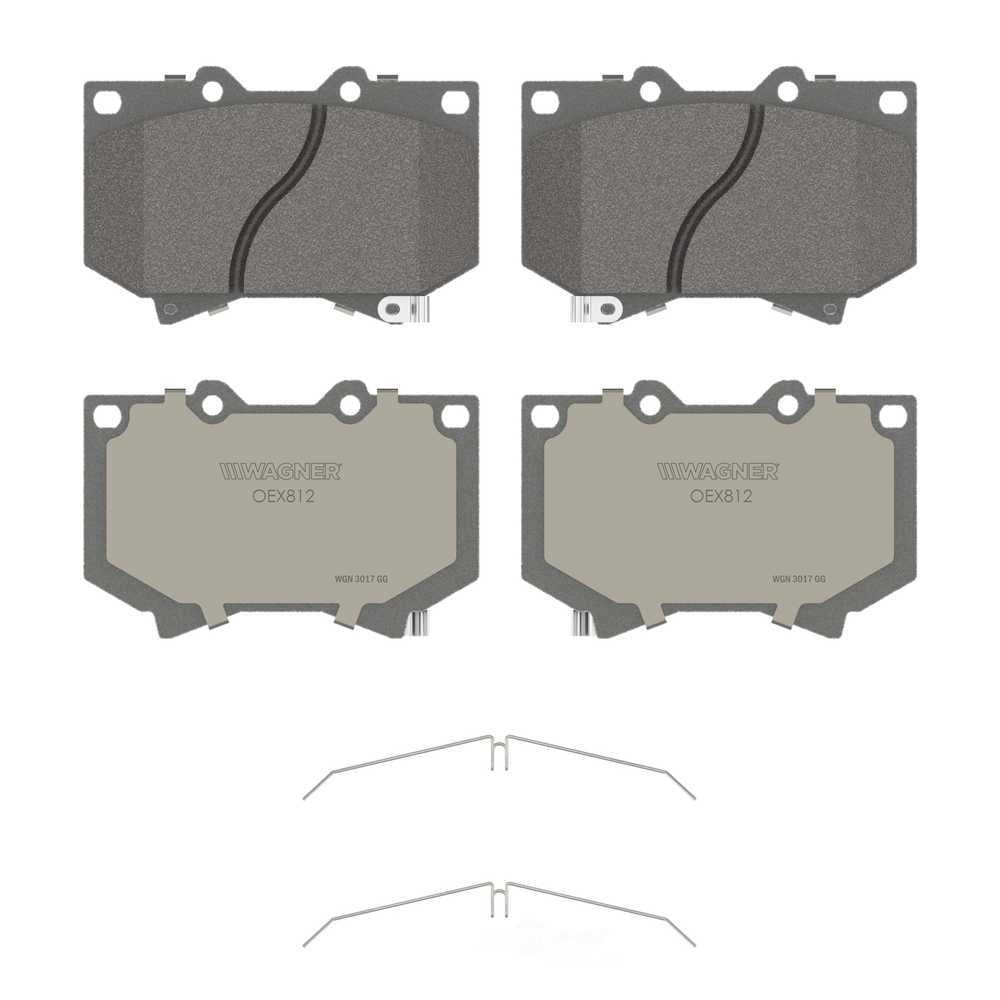 Wagner Brake OEX812 OEX Front Disc Brake Pad Set Premium Ceramic