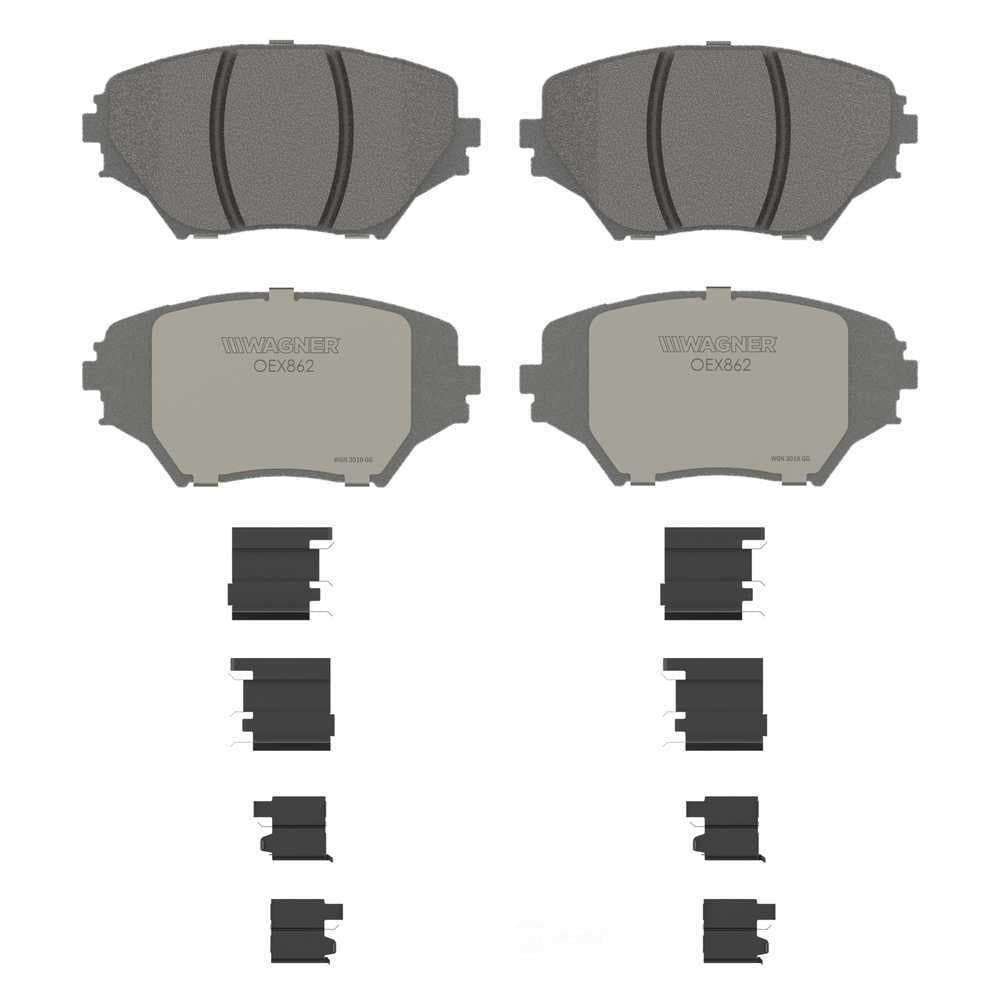 Wagner Brake OEX862 OEX Front Disc Brake Pad Set Premium Ceramic