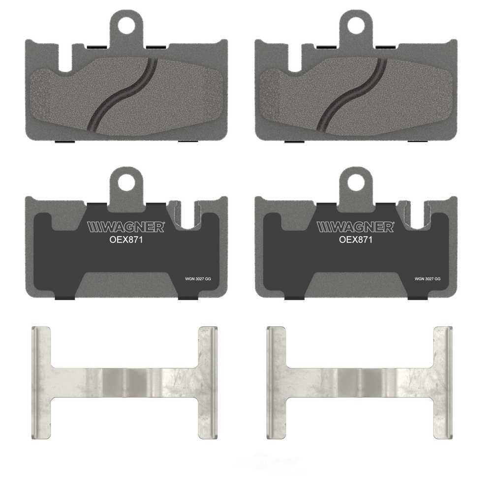 Wagner Brake OEX871 OEX Rear Disc Brake Pad Set Premium Ceramic