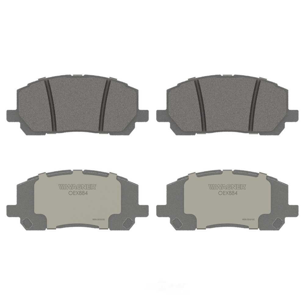 Wagner Brake OEX884 OEX Front Disc Brake Pad Set Premium Ceramic
