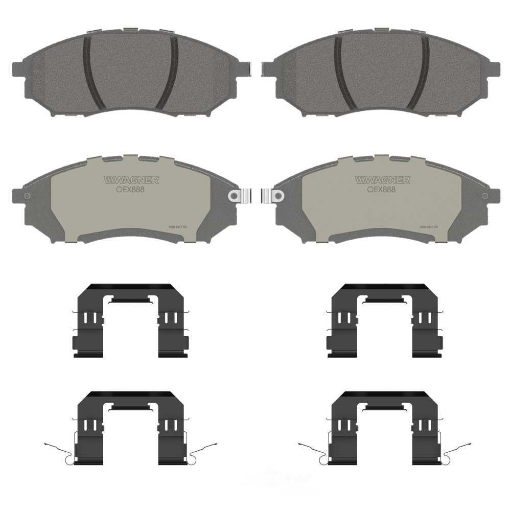 Wagner Brake OEX888 OEX Front Disc Brake Pad Set Premium Ceramic