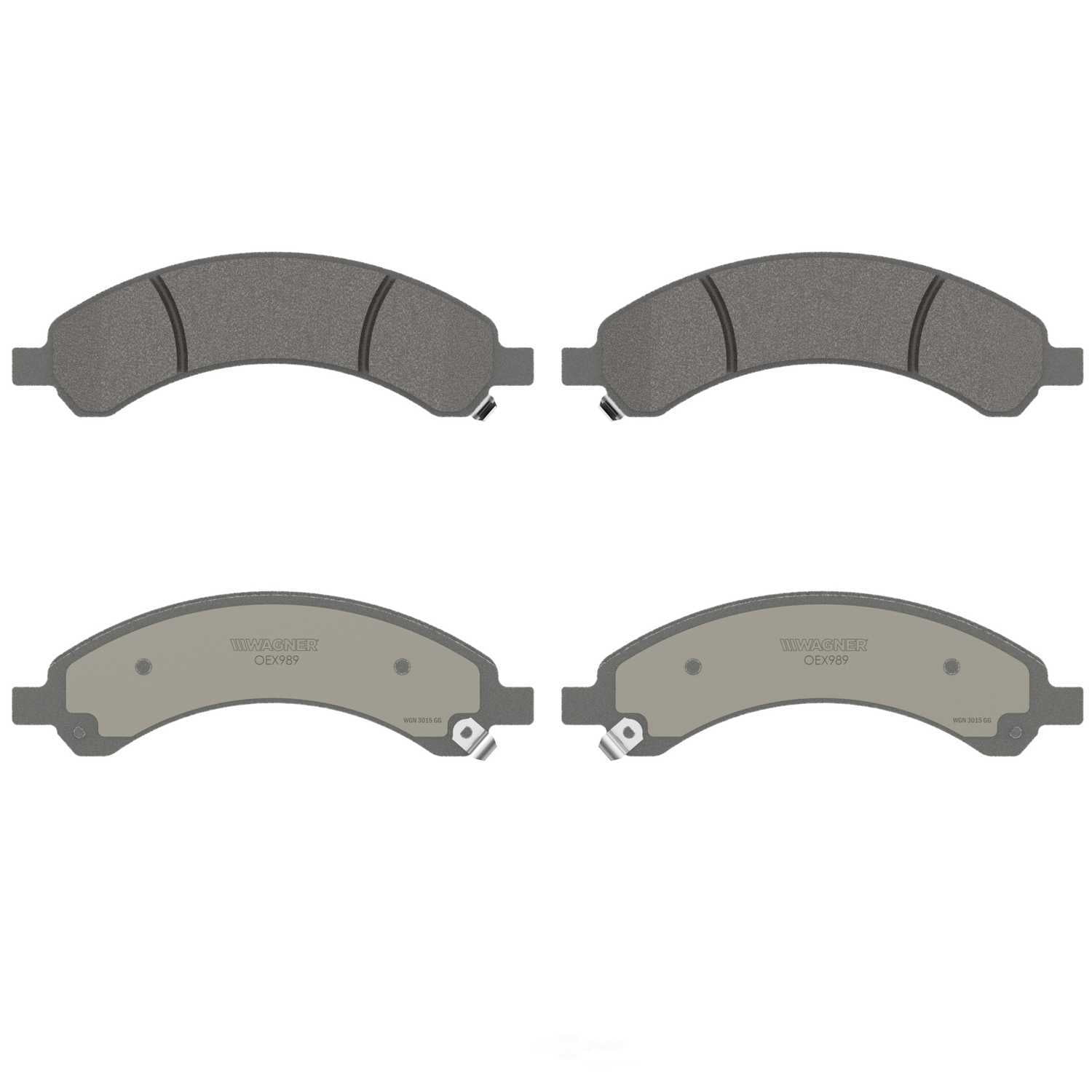 Wagner Brake OEX989 OEX Rear Disc Brake Pad Set Premium Ceramic