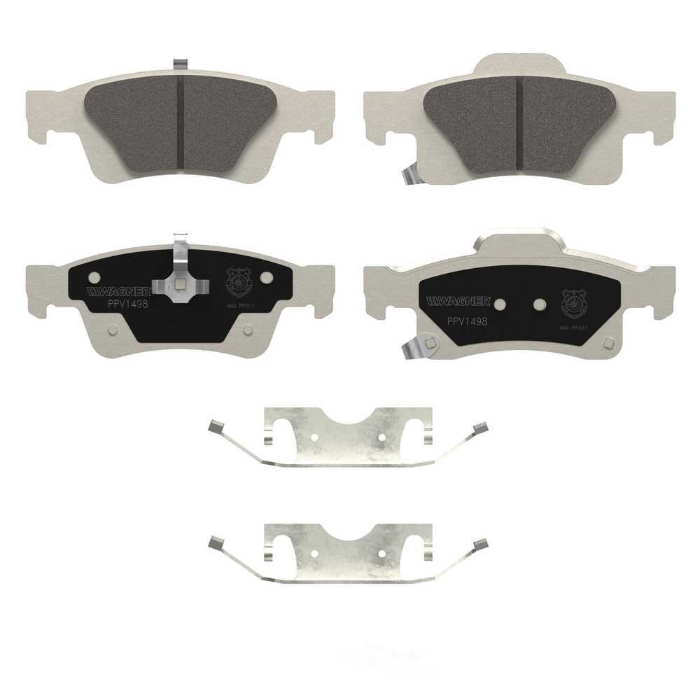 Wagner Brake PPV1498 Police Pursuit Vehicle Rear Disc Brake Pad Set