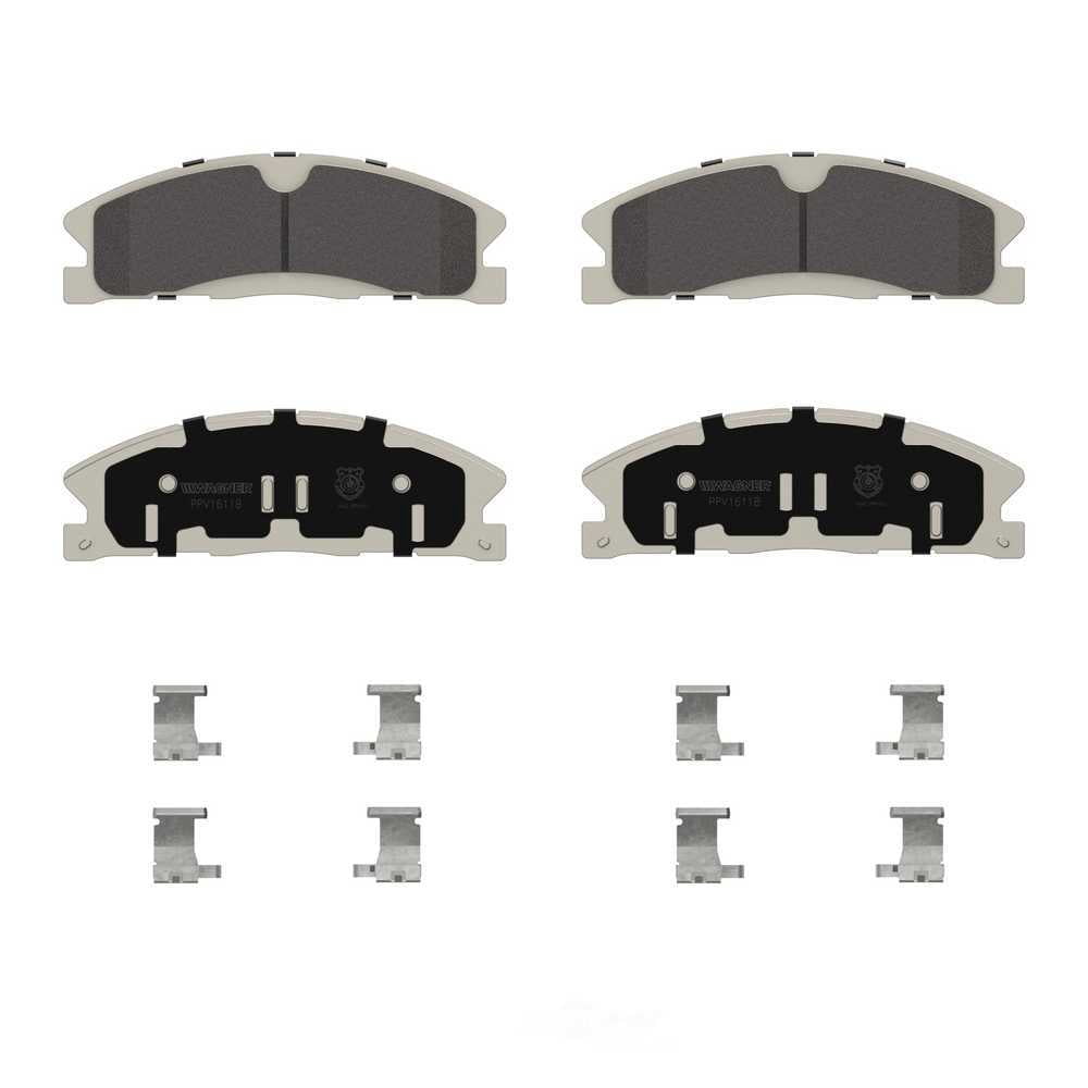 Wagner Brake PPV1611B Police Pursuit Vehicle Front Disc Brake Pad Set