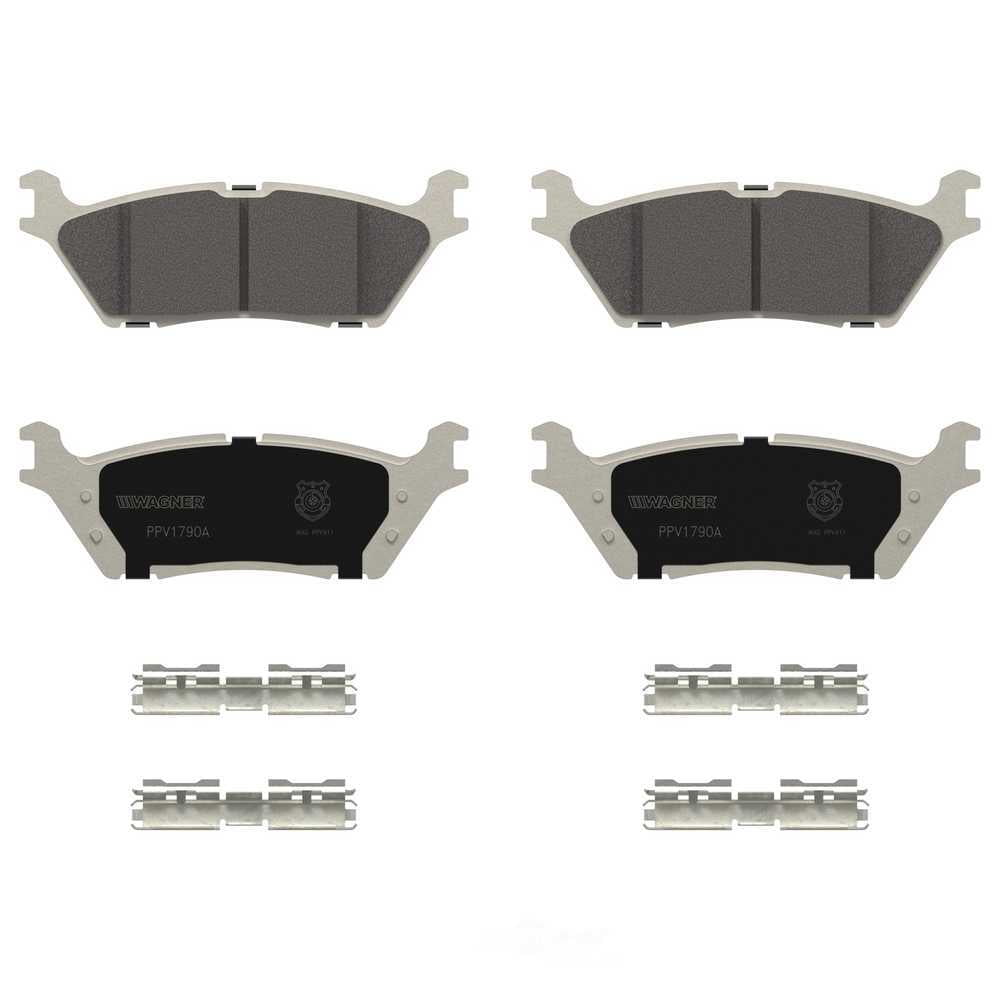 Wagner Brake PPV1790A Police Pursuit Vehicle Rear Disc Brake Pad Set