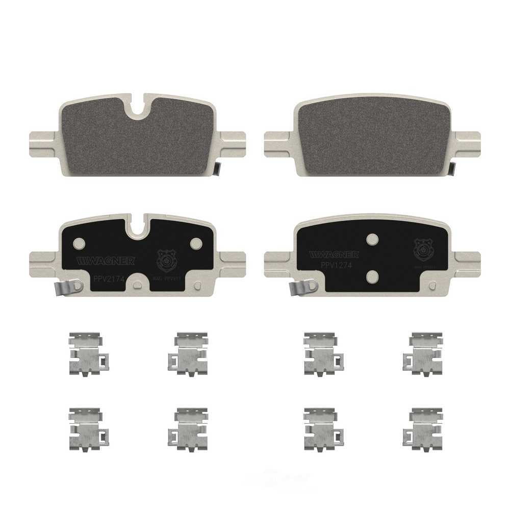 Wagner Brake PPV2174 Police Pursuit Vehicle Rear Disc Brake Pad Set