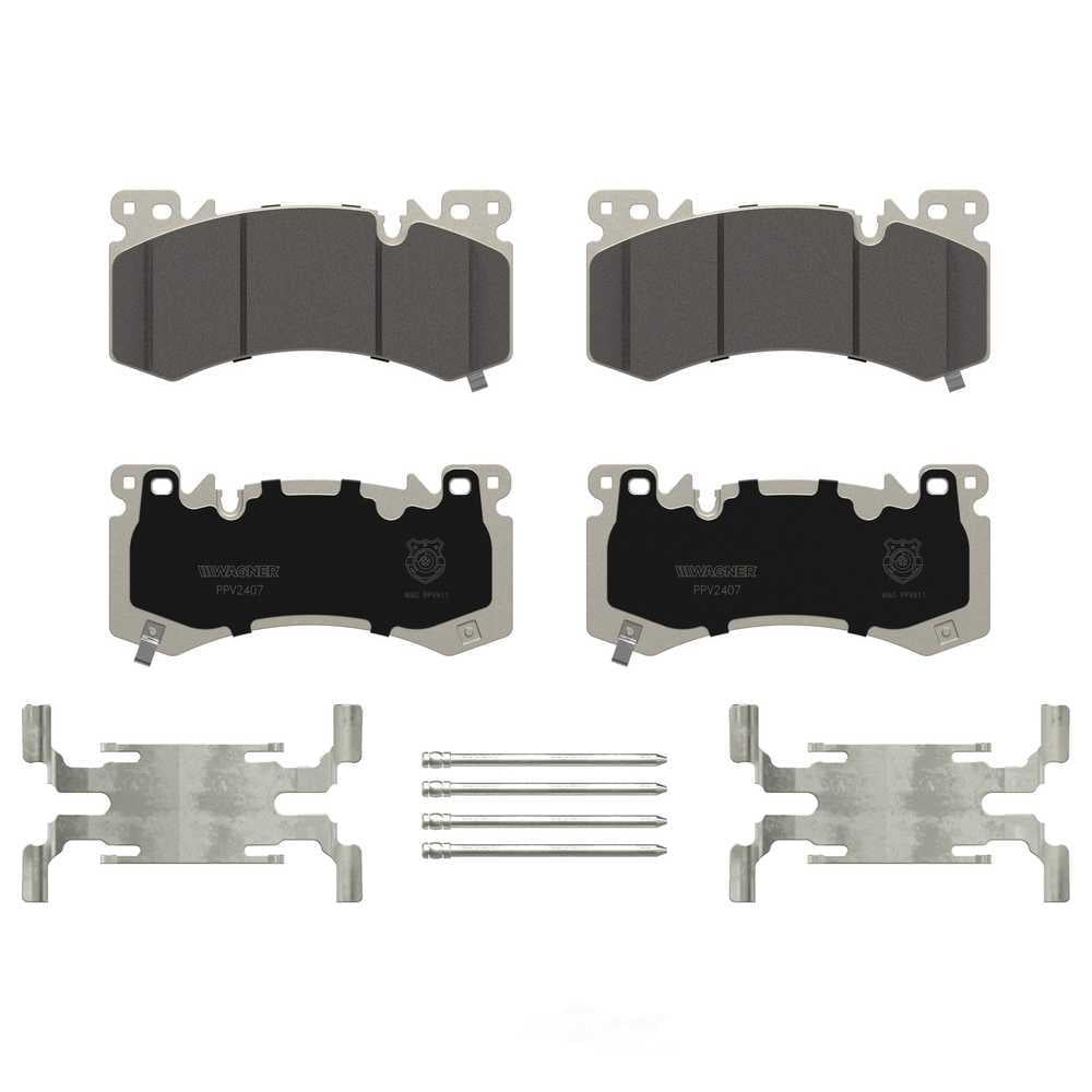 Wagner Brake PPV2407 Police Pursuit Vehicle Front Disc Brake Pad Set