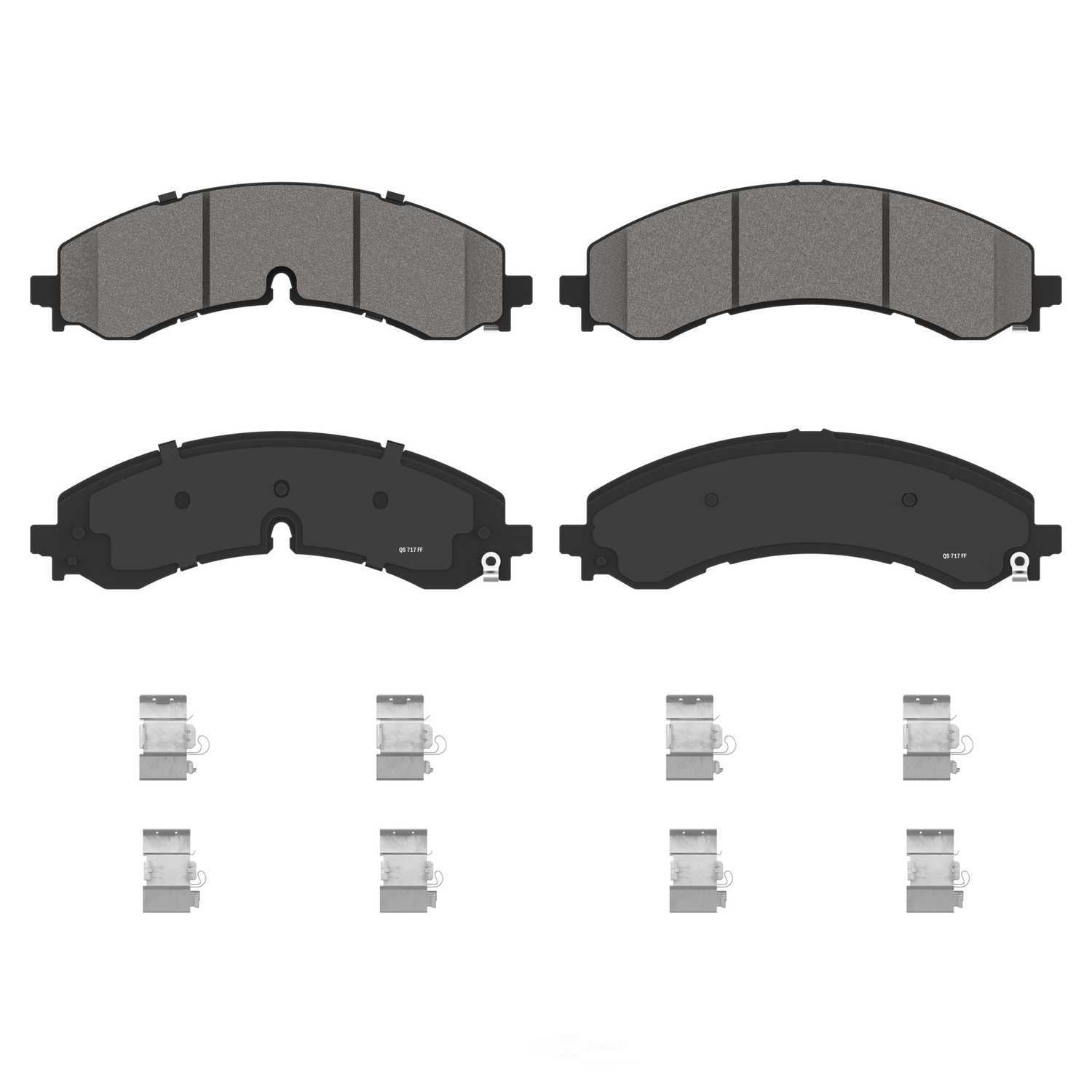 Wagner Brake ZD2250 QuickStop Front, Rear Disc Brake Pad Set Ceramic
