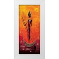 thumbnail image 1 of Wagner, Dorota 10x18 White Modern Wood Framed Museum Art Print Titled - Black Girl on the Ship I, 1 of 4