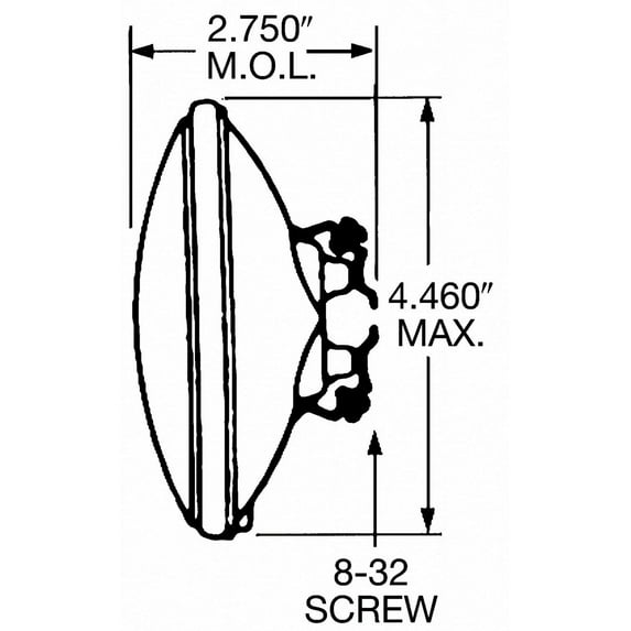 Wagner Lighting 4512 PAR 36 BULB 4 1/2" 114MM