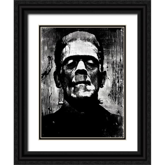 Wagner, Martin 15x18 Black Ornate Wood Framed with Double Matting Museum Art Print Titled - Frankenstein II