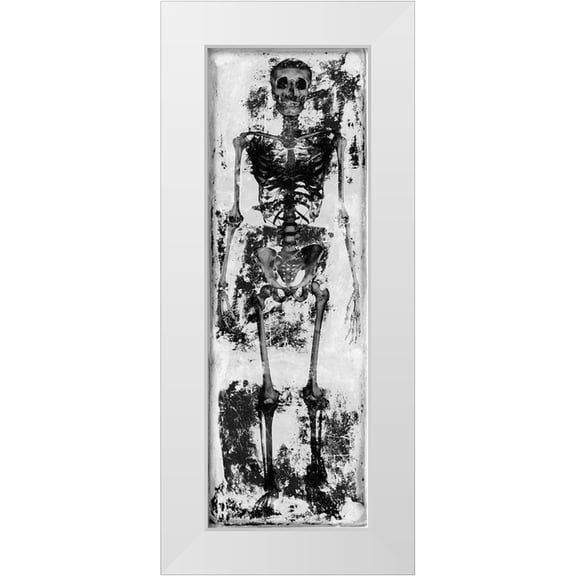Wagner, Martin 7x14 White Modern Wood Framed Museum Art Print Titled - Skeleton IV