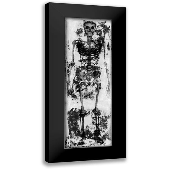 Wagner, Martin 9x18 Black Modern Framed Museum Art Print Titled - Skeleton IV