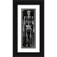 thumbnail image 1 of Wagner, Martin 9x18 Black Ornate Wood Framed with Double Matting Museum Art Print Titled - Skeleton II, 1 of 4