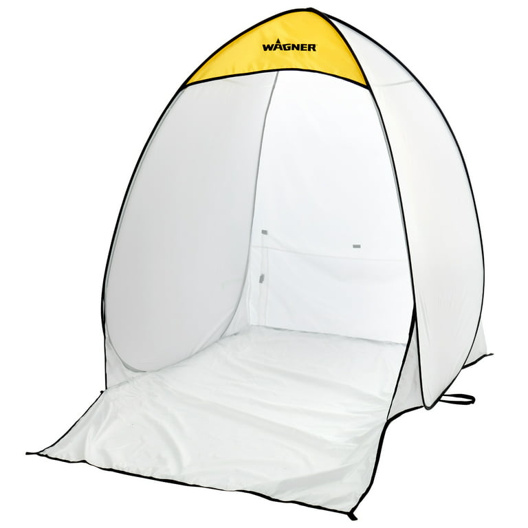 Portable Paint Booth, Larger Spray Paint Tent with Built-in Floor & Mesh  Screen, Painting Tent