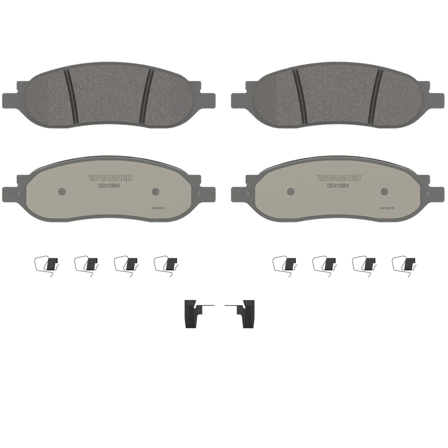 Wagner Brake OEX1068M OEX Rear Disc Brake Pad Set Premium Semi - Met