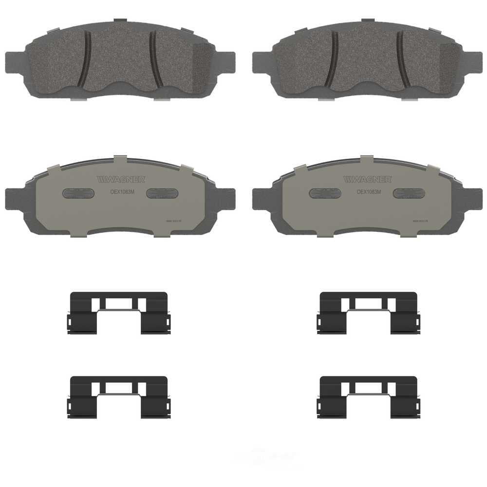 Wagner Brake OEX1083M OEX Front Disc Brake Pad Set Premium Semi - Met