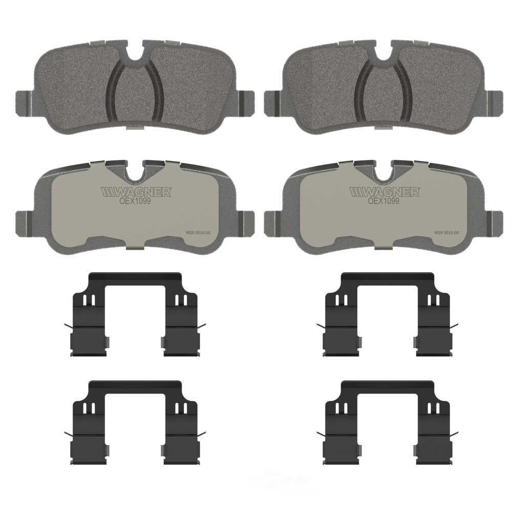 Wagner Brake OEX1099 OEX Rear Disc Brake Pad Set Premium Ceramic